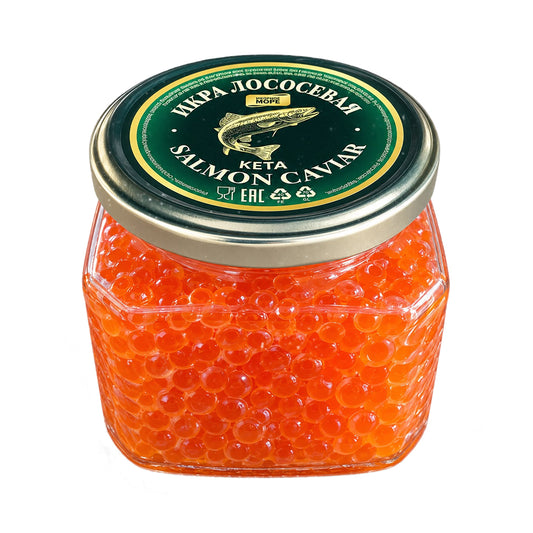 Икра красная кеты Лунское море 400г.