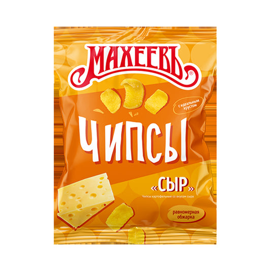 Чипсы картофельные со вкусом сыра. Махеевъ 80 г
