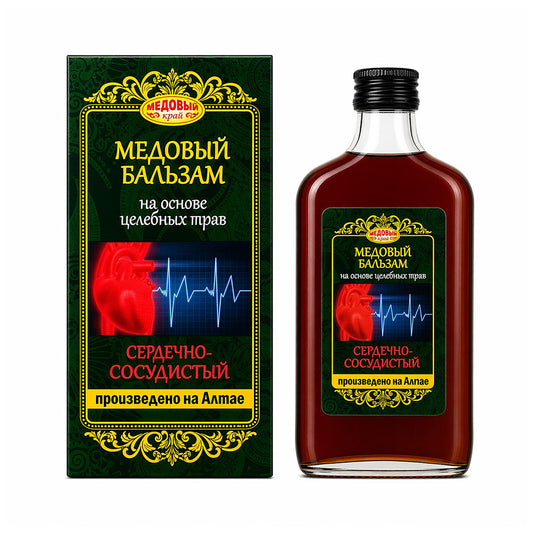Honey Balm "Cardiovascular" based on medicinal herbs "Altai Herbs" No. 6. Honey edge 250 ml