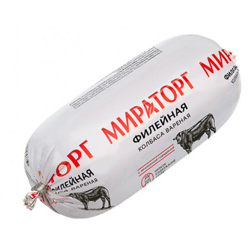 картинка Колбаса варёная Филейная (с мраморной говядиной) "Мираторг" 400г – Prostor.ae
