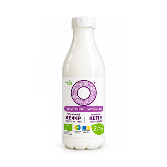 Kefir organic lactose-free thermostatic 2.5% Organic Milk 900g.