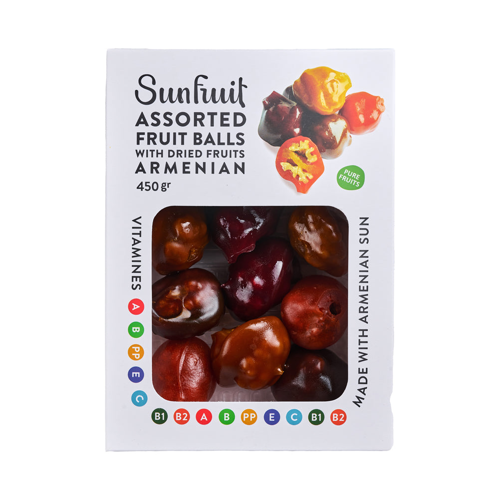 Чурчхела фруктовая с грецким орехом "Fruitball". Sunfruit 450 г.