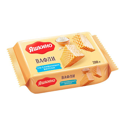 картинка Вафли со сливочным вкусом "Яшкино" 200г – Prostor.ae