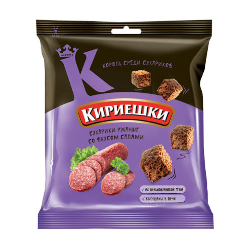 картинка Сухарики ржаные «Кириешки» со вкусом салями 40гр. – Prostor.ae