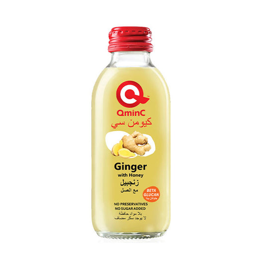 Напиток лимонный со вкусом имбиря-меда. QminC 150 мл
