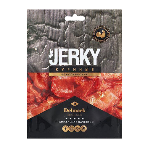картинка Мясо курицы вяленое "Jerky. Классические". Delmark (Узбекистан) 40г – Prostor.ae