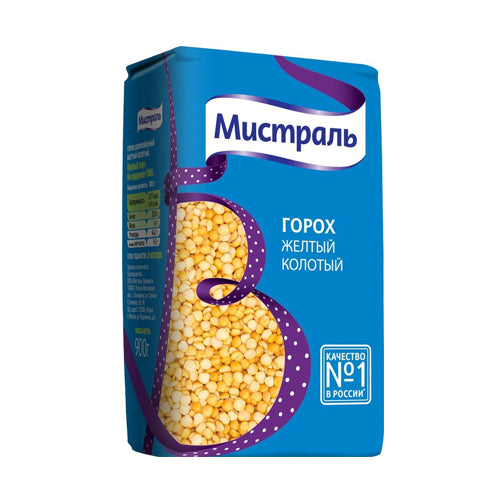картинка Горох желтый колотый. Мистраль 900г – Prostor.ae