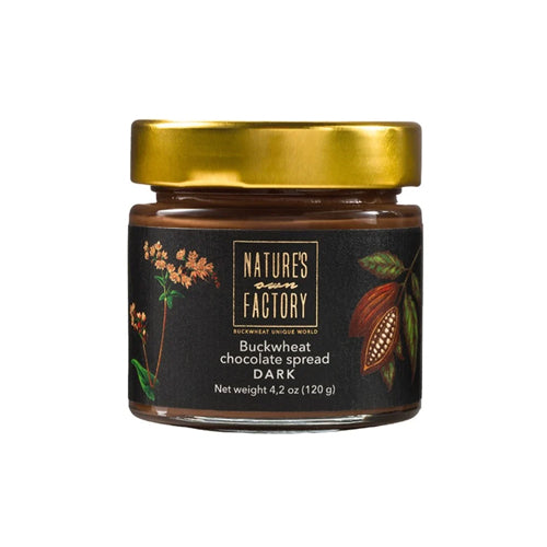 картинка Гречишная шоколадная паста «Темный шоколад» "Nature's own Factory" 120г – Prostor.ae