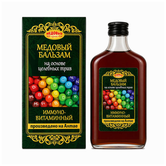 Honey Balm "Immuno-Vitamin" based on medicinal herbs "Altai Herbs" No. 5. Honey Region, 250 ml