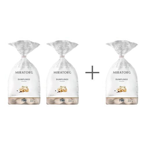 картинка Пельмени из свинины и говядины &quot;Домашние&quot; Мираторг 3 шт по 800г – Prostor.ae