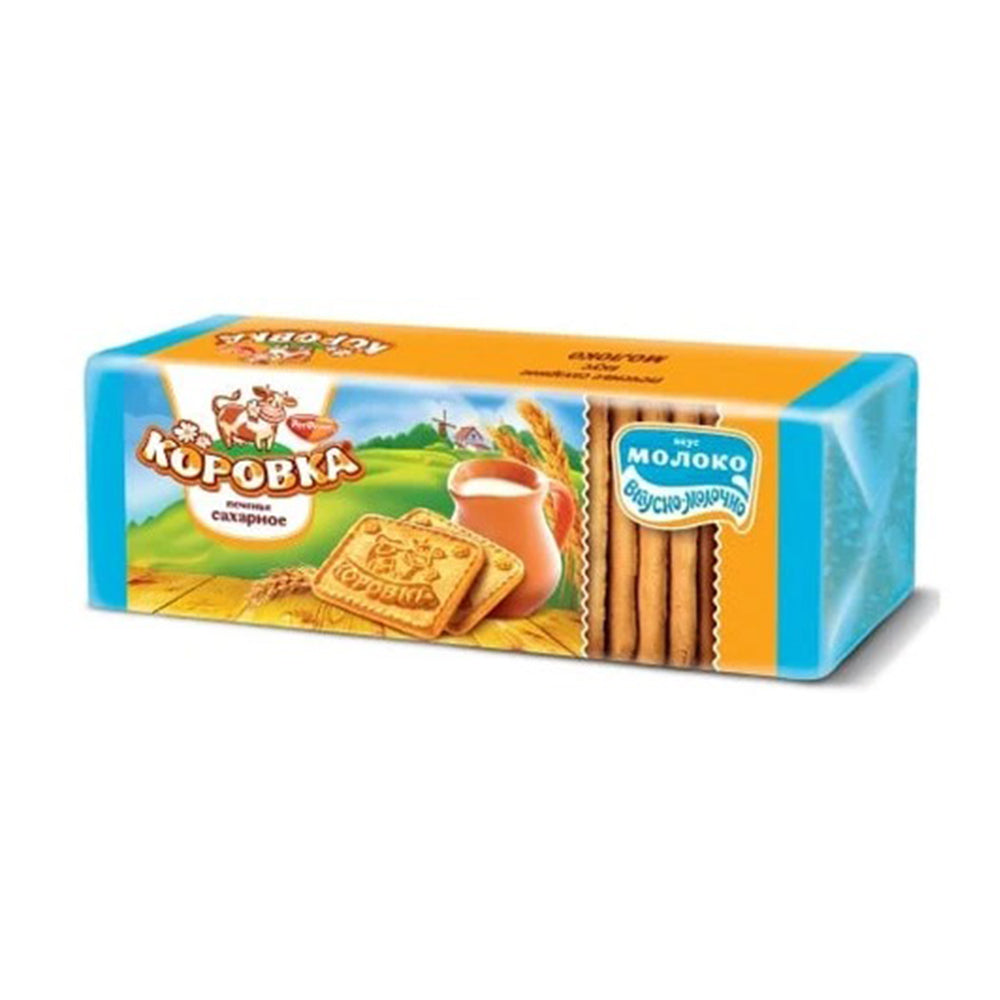 Печенье сахарное "Коровка" со вкусом молоко РотФронт 375г.