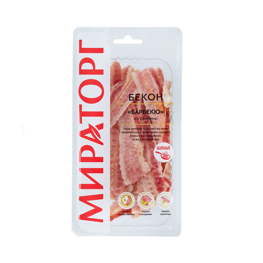 Bacon "Classic" fried pork. Miratorg 80g