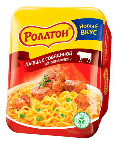 картинка Лапша "по-домашнему" с говядиной "Роллтон" 90г – Prostor.ae
