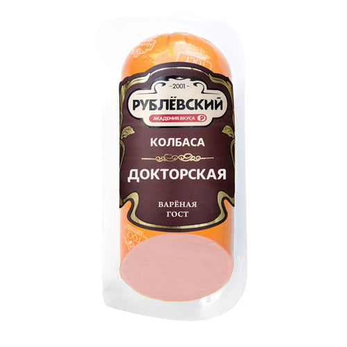 картинка Колбаса Докторская вареная ГОСТ "Рублёвский" 400г – Prostor.ae