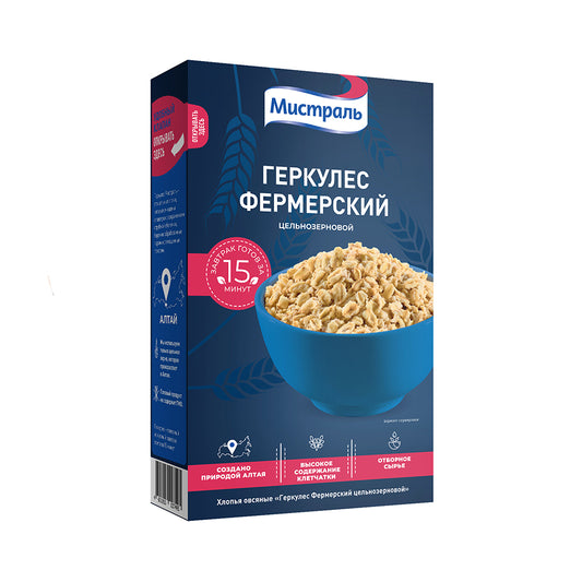 Хлопья Геркулес фермерский. Мистраль 400 г