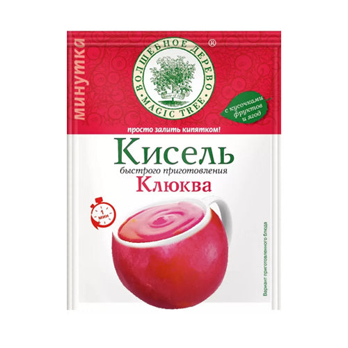 картинка Кисель быстрого приготовления "Кклюква". Волшебное дерево 30г – Prostor.ae