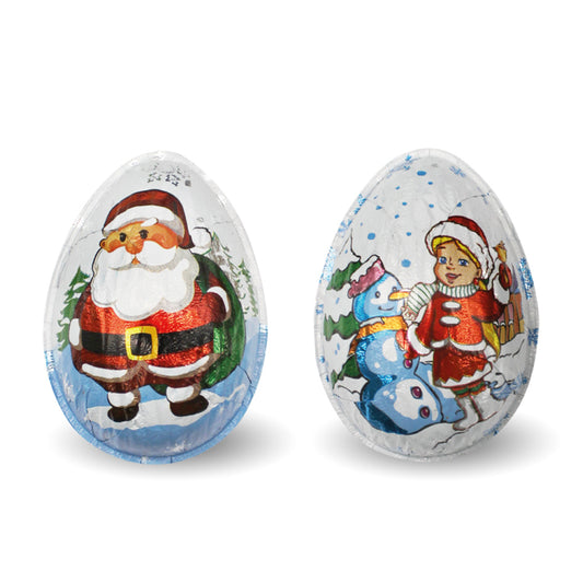 Шоколад-яйцо молочный новогодний "С Новым Годом!" с сюрпризом. Золотое правило 30 г (1 шт)