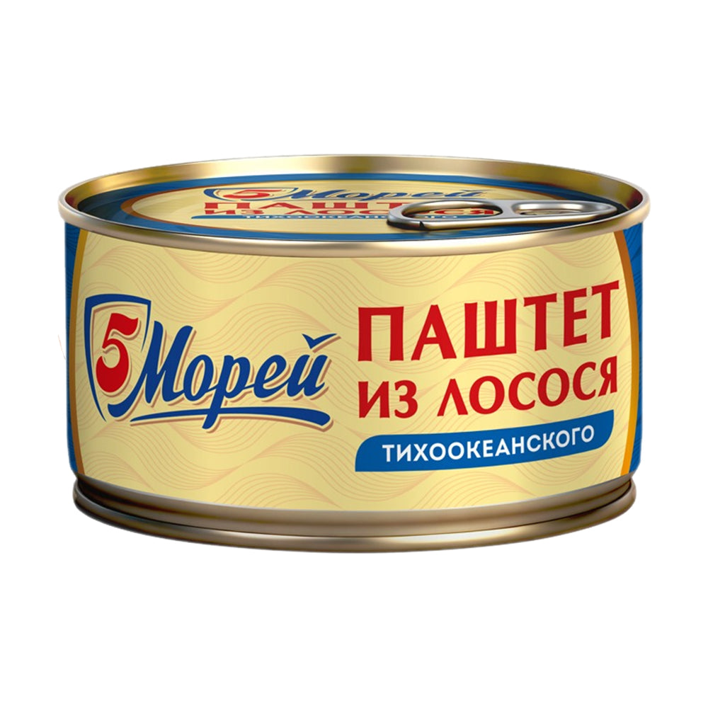 Паштет из лосося тихоокеанского 5 Морей 120г.