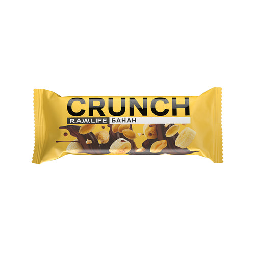 картинка Ореховый батончик "CRUNCH Choco. Банан". R.A.W. LIFE 40г – Prostor.ae