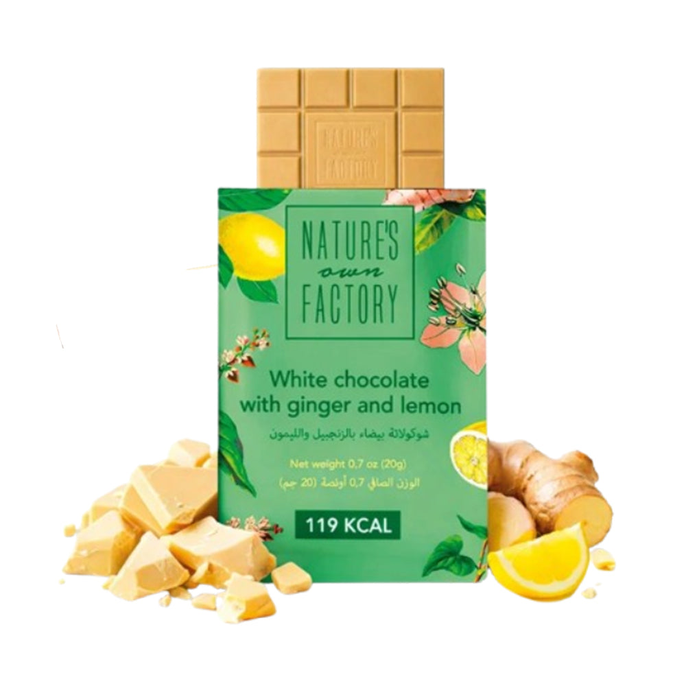 Гречишный шоколад с имбирем и лимоном Nature's own Factory (ОАЭ) 20г.