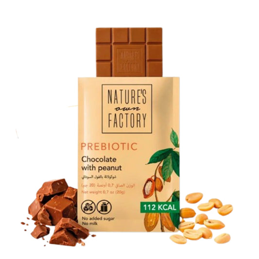Гречишный горький шоколад с пребиотиками и арахисом Nature's own Factory (ОАЭ) 20г.