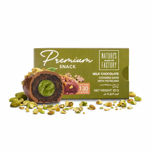 Финик в молочном шоколаде с фисташками Nature's own Factory (ОАЭ) 30г.