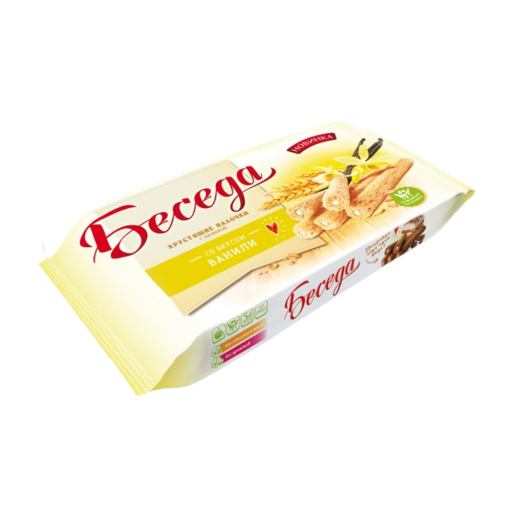 Crunchy sticks "Beseda" with vanilla flavour filling Essen 180g.