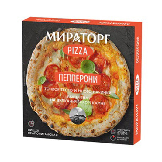 Пицца "Пепперони" на тонком тесте. Мираторг 350 г