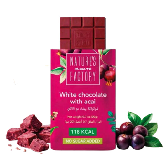 Гречишный горький шоколад с ягодами асаи Nature's own Factory (ОАЭ) 20г.