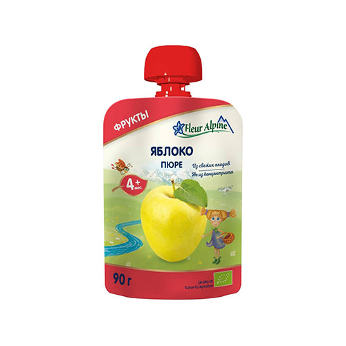 картинка Пюре детское "Яблоко" с 4 месяцев "Fleur Alpine" 90г – Prostor.ae