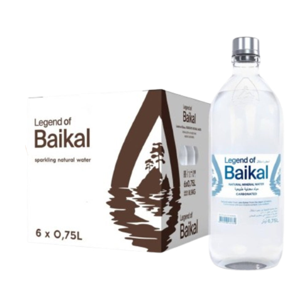Минеральная вода газированная стекло Legend of Baikal (упаковка) 6х750мл.