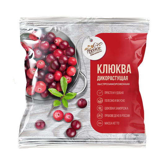 Wild cranberries, quick-frozen, sugar-free. 300g, always welcome.