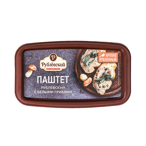 картинка Паштет &quot;Рублевский&quot; с белыми грибами. &quot;Рублёвский&quot; 150г – Prostor.ae