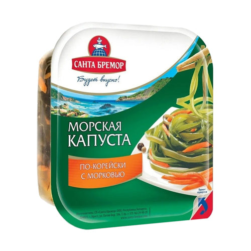 картинка Морская капуста по-корейски с морковью Санта Бремор 200г – Prostor.ae