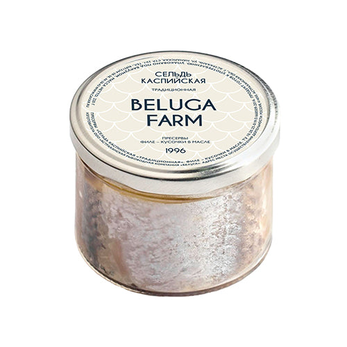 картинка Сельдь каспийская "Традиционная". Beluga Farm 220г – Prostor.ae