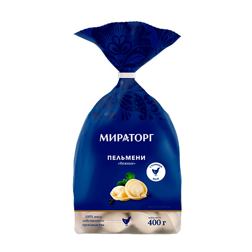 картинка Пельмени «Нежные» из куриного филе Халяль "Мираторг" 800г – Prostor.ae