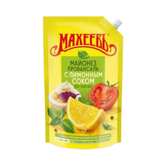 Mayonnaise "Provencal" with lemon juice GOST 50.5%. Maheev 800g