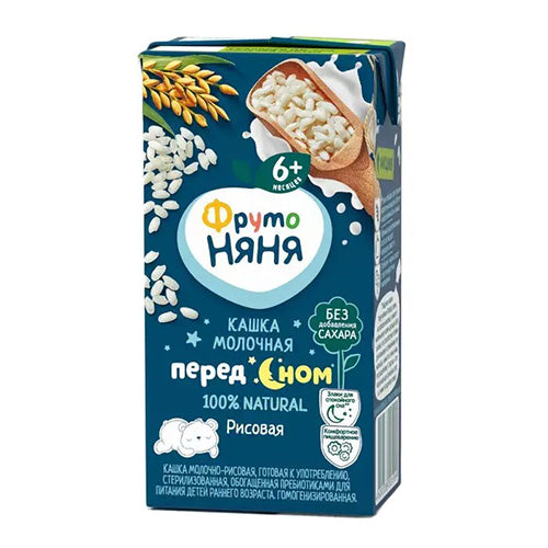 картинка Кашка молочная рисовая с 6 месяцев ФрутоНяня 200мл – Prostor.ae
