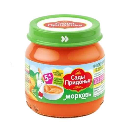 Pureed Carrots (sugar-free and starch-free) from 5 months Sady Pridonya 80g.