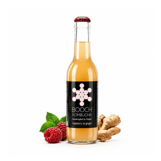 Kombucha Raspberry-Ginger Booch 300ml.