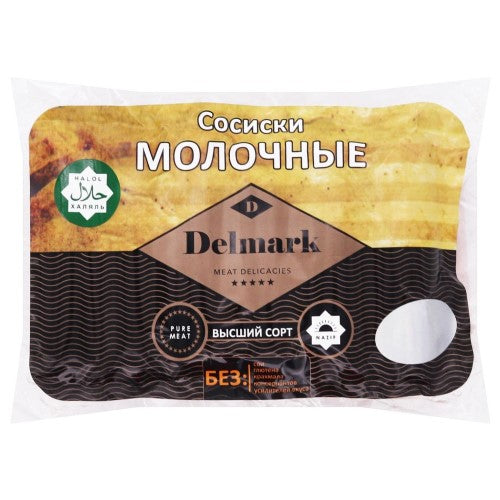картинка Сосиски "Молочные" Delmark (Узбекистан) 500г – Prostor.ae