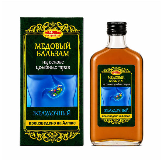Honey balm "Stomach" based on medicinal herbs "Altai Herbs" No. 16. Honey edge 250 ml
