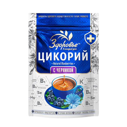 картинка Цикорий "С черникой" растворимый. Здоровье 85г – Prostor.ae