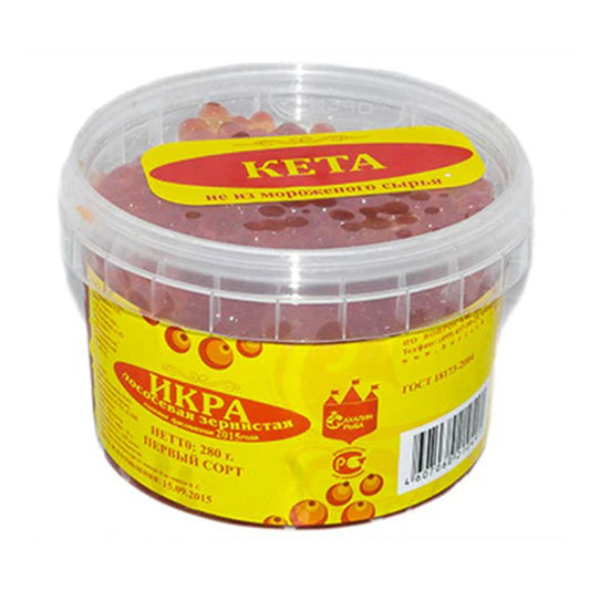 Salmon caviar (chum salmon) Sakhalin Fish 280g