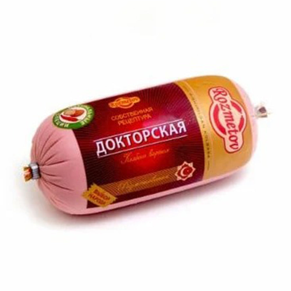 Колбаса вареная "Докторская" халяль. Rozmetov (Узбекистан) 400 г