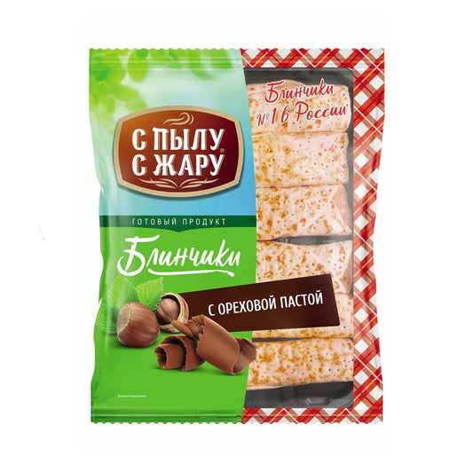 Блинчики с ореховой пастой быстрозамороженные. С Пылу С Жару 360 г