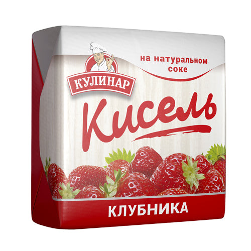 картинка Кисель на натуральном соке "Клубника" "Кулинар" 220г – Prostor.ae