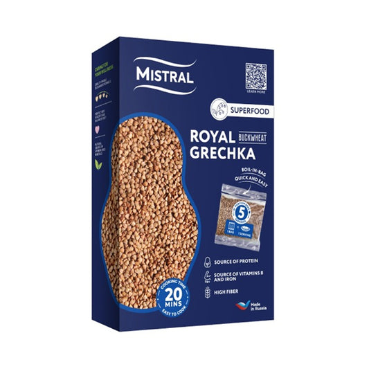 Гречка "Royal" высший сорт (5 пакетиков х 80г). Мистраль 400 г