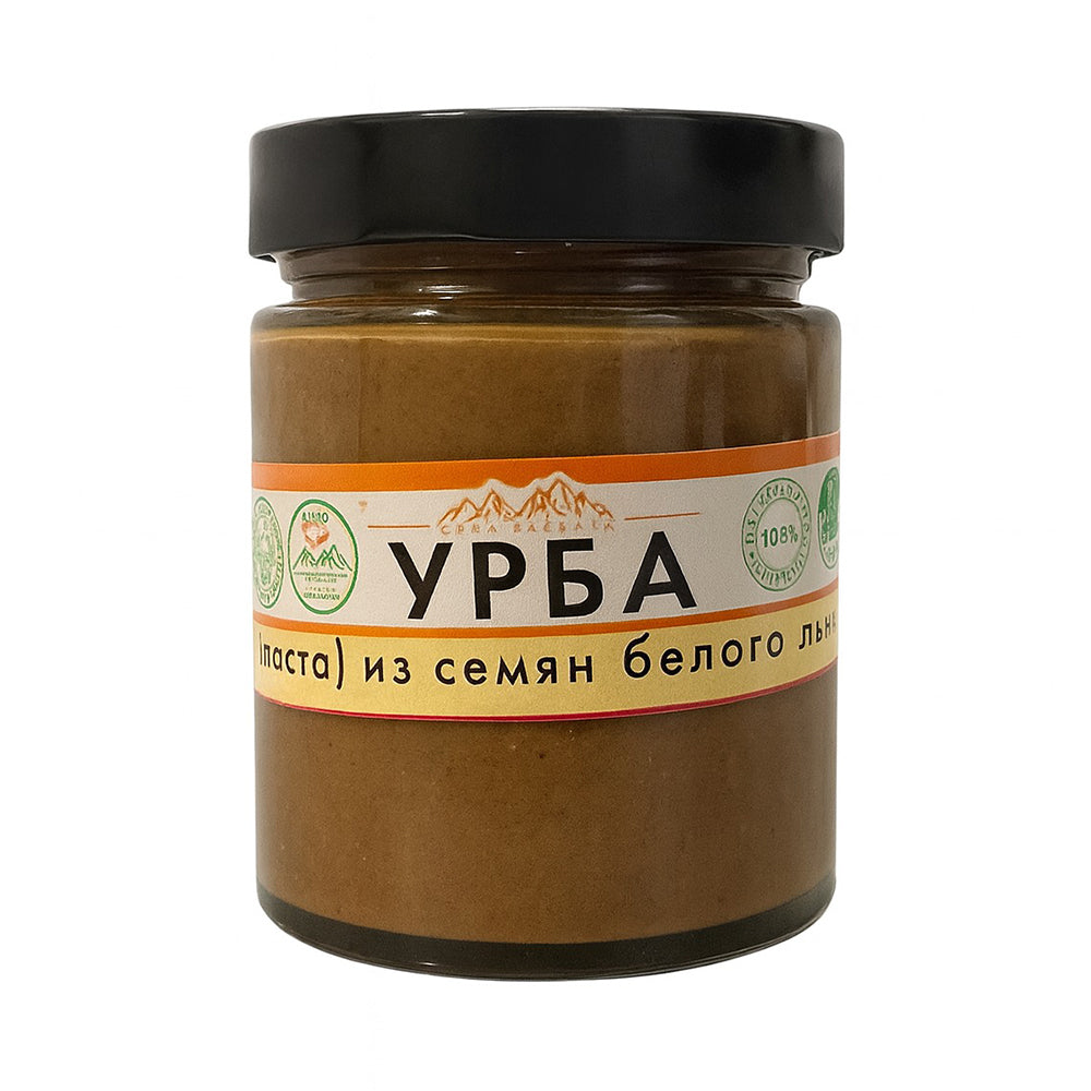 Урбеч (паста) из семян белого льна. Дидо Сила Кавказа 250 г