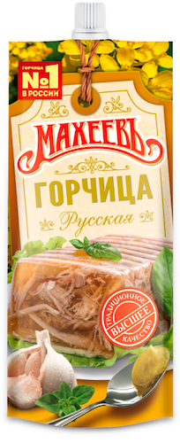 картинка Горчица "Русская" Махеевъ 140г. – Prostor.ae
